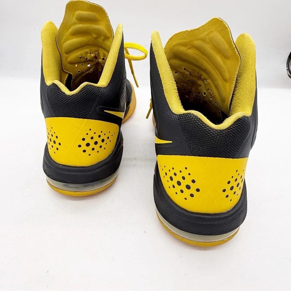 Nike Zoom Hyperenforcer Basketball Shoe Mens Size 9.5 Black Yellow Athleisure